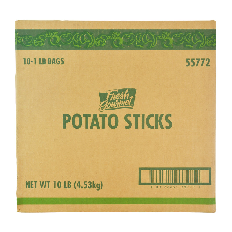 Fresh Gourmet Potato Sticks 1 Pound Each - 10 Per Case.