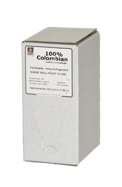 Javo Beverage Colombian Bag In Box Gallon 0.5 Gallon - 2 Per Case.