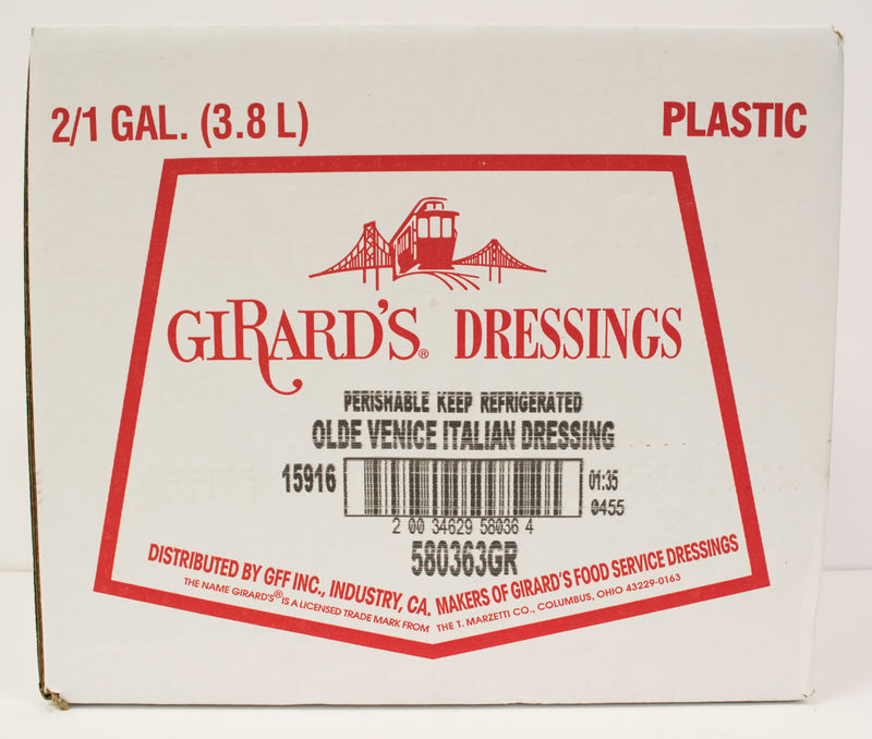 Girard's Olde Venice Italian Dressing, 1 Gallon- 2 Per Case.