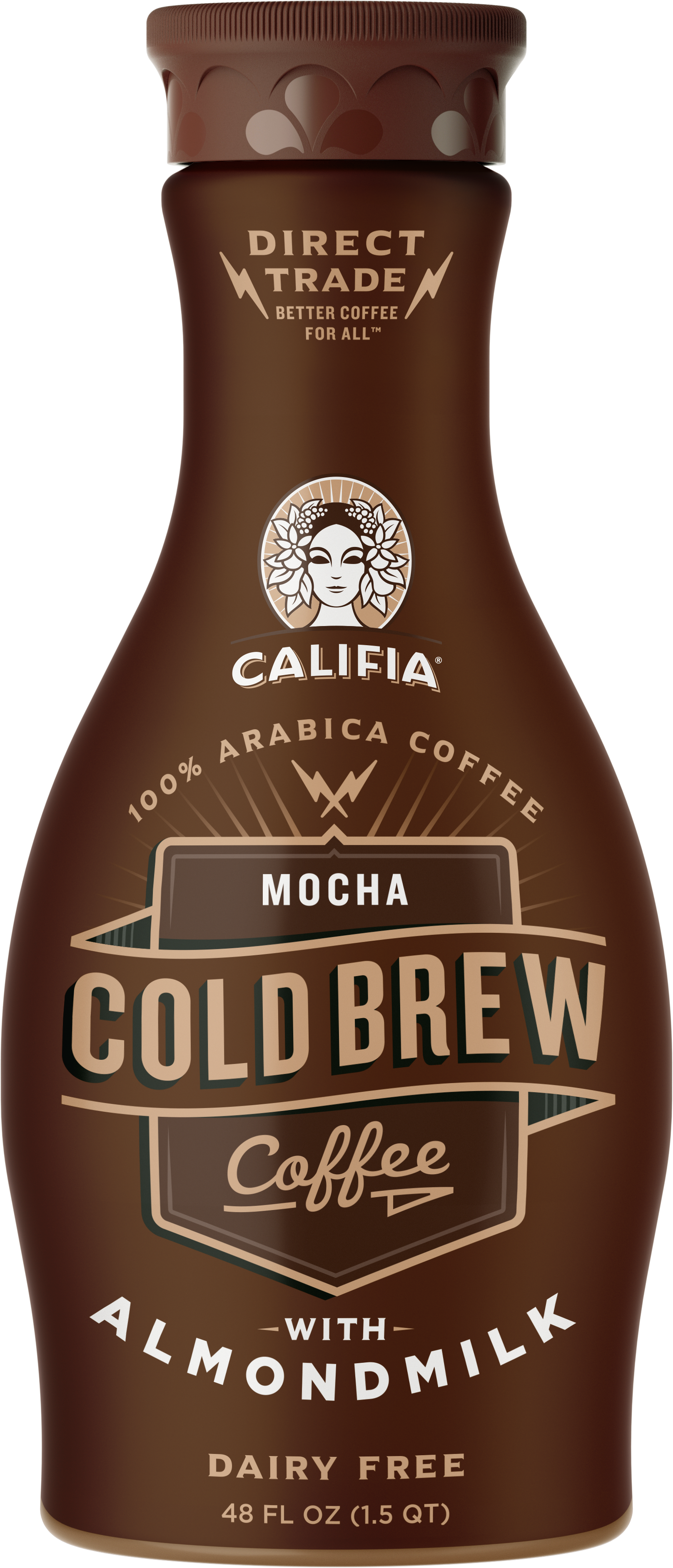 Califia Farms Mocha Cold Brew Coffee With Almond Milk 48 Fluid Ounce - 6 Per Case.