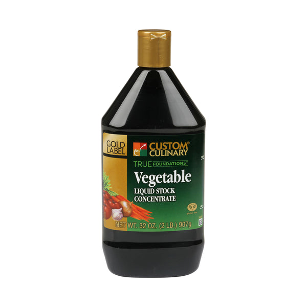 Concentrate Vegetable Stock Liquid No Msgadded Gluten Free 2 Pound Each - 6 Per Case.