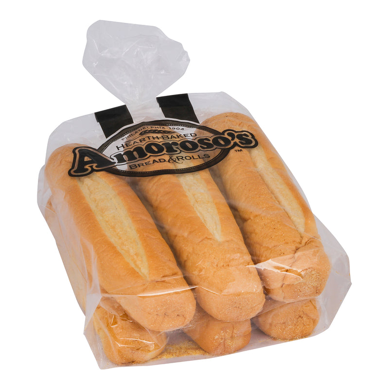 Amoroso's Baking Company In Roll Sliced 6 Count Packs - 8 Per Case.