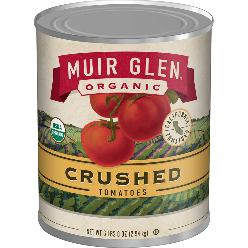 Muir Glen™ Organic Canned Vegetables Bulkcrushed Tomatoes 104 Ounce Size - 6 Per Case.