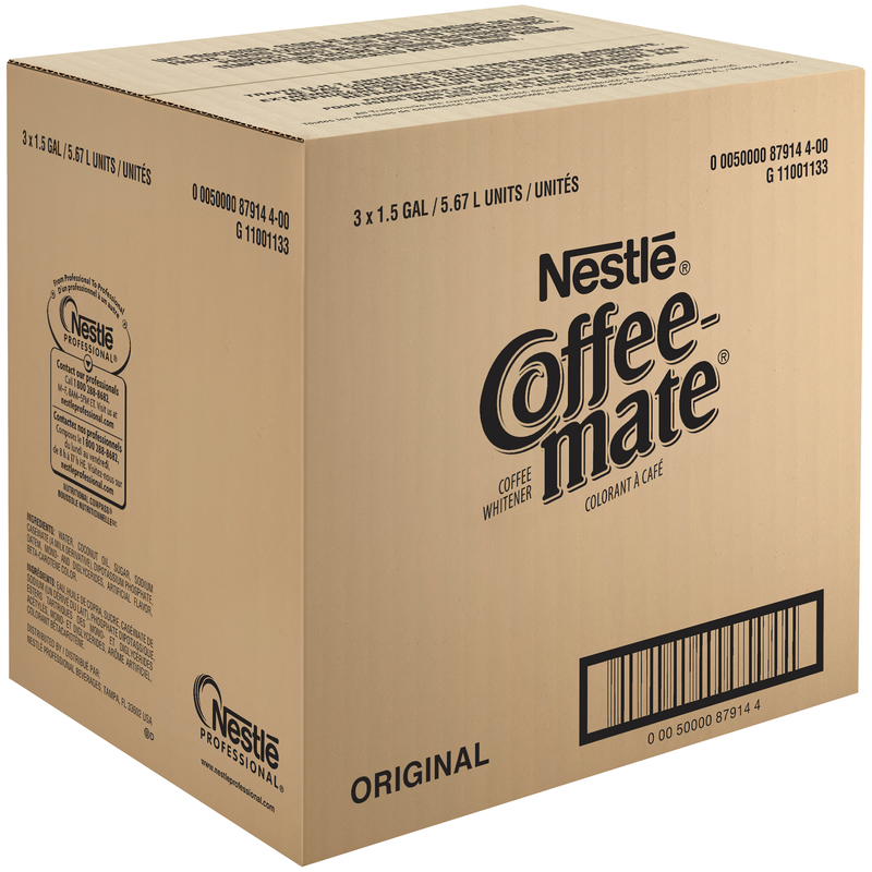 Nestle Coffee Mate Coffee Creamer Originalbulk 1.5 Gallon - 3 Per Case.