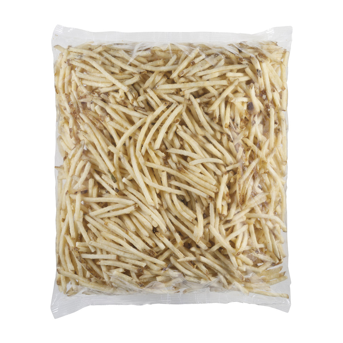 Simplot Megacrunch 6" Battered Julienne Cut Fries Skin On 4.5 Pound Each - 6 Per Case.