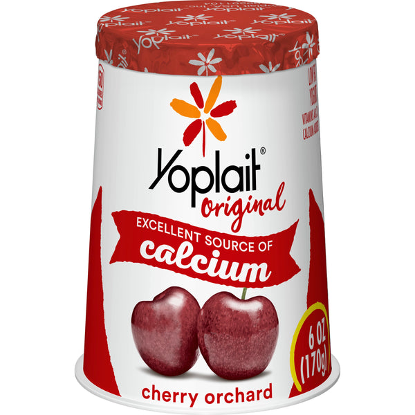 Yoplait® Original Yogurt Single Serve Cup Cherry Orchard 6 Ounce Size - 12 Per Case.