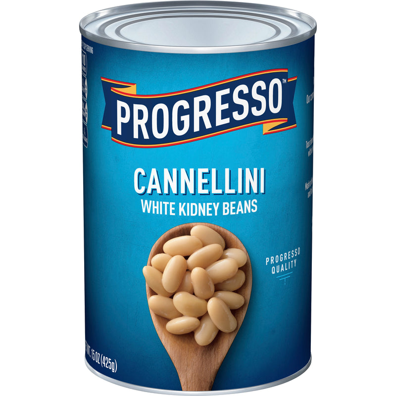 Progresso™ Canned Vegetables Cannellini White Kidney Beans 15 Ounce Size - 24 Per Case.