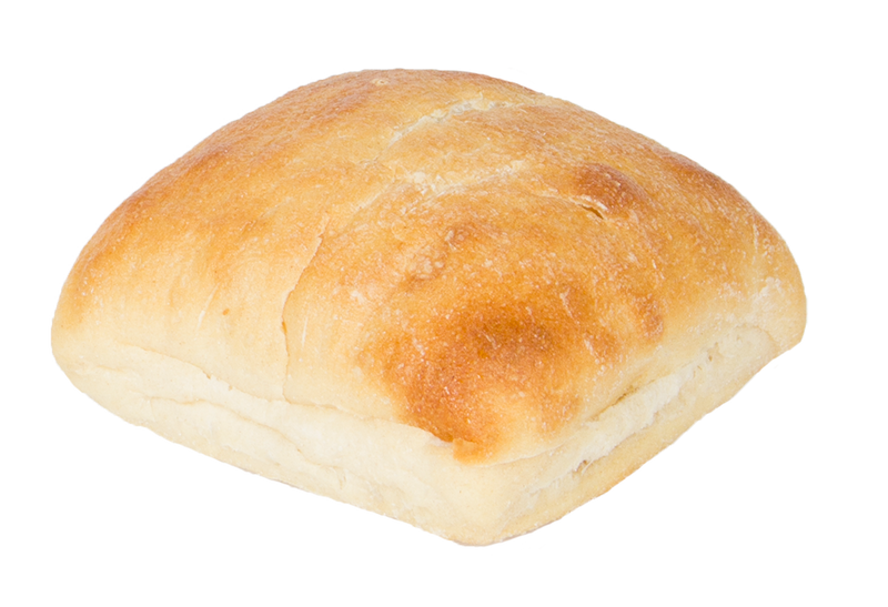 Wenner Bakery Ciabatta Sliced Sandwich Rolls 3 Ounce Size - 72 Per Case.
