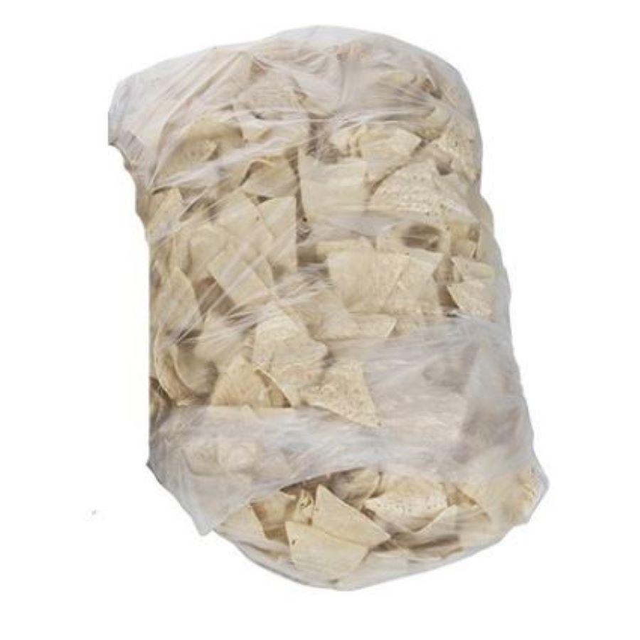 Mission Pre-Cut Unfried Yellow Chips Cut 30 Pound Each - 1 Per Case.