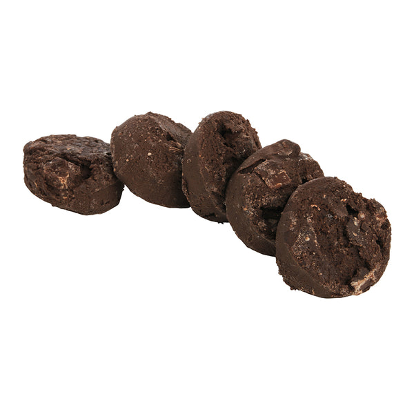 Naturally And Artificially Flavored Double Chocolate Brownie Frozen Cookie Dough 1.33 Ounce Size - 240 Per Case.