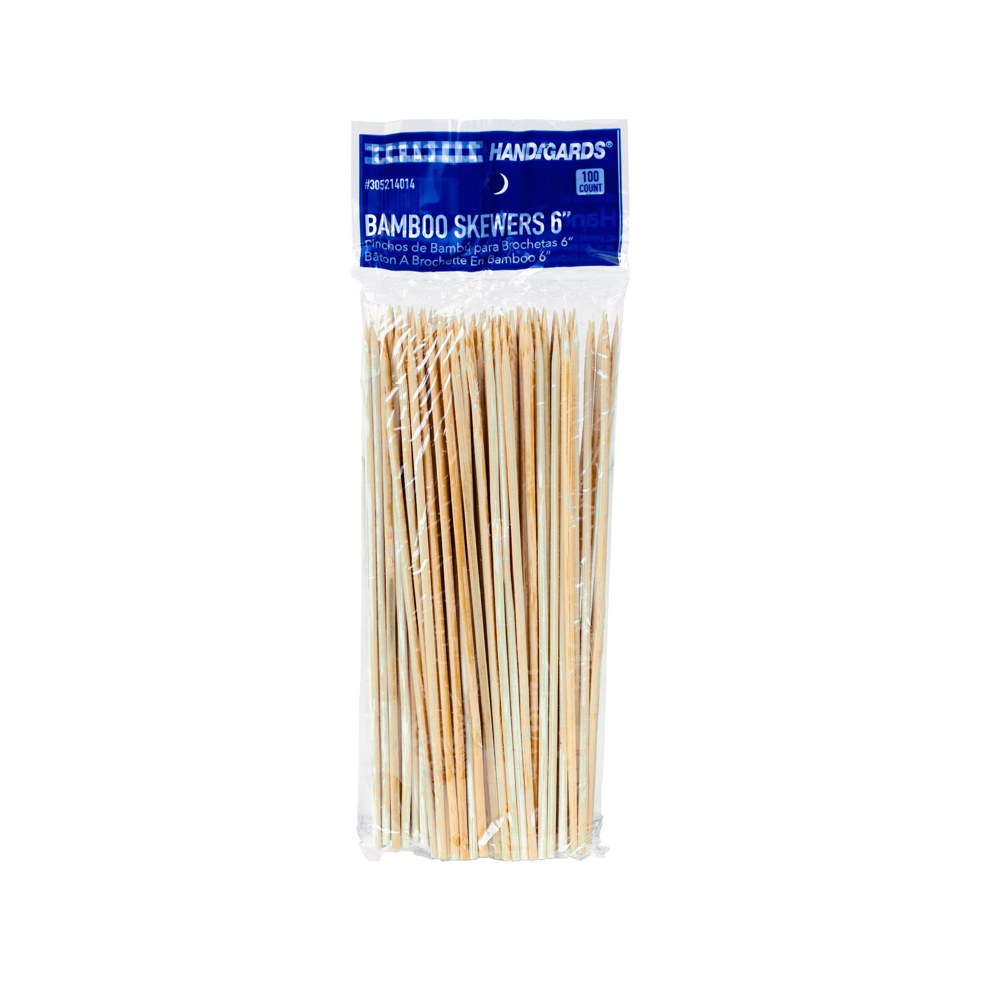 Skewer Bamboo 6" 100 Each - 100 Per Case.