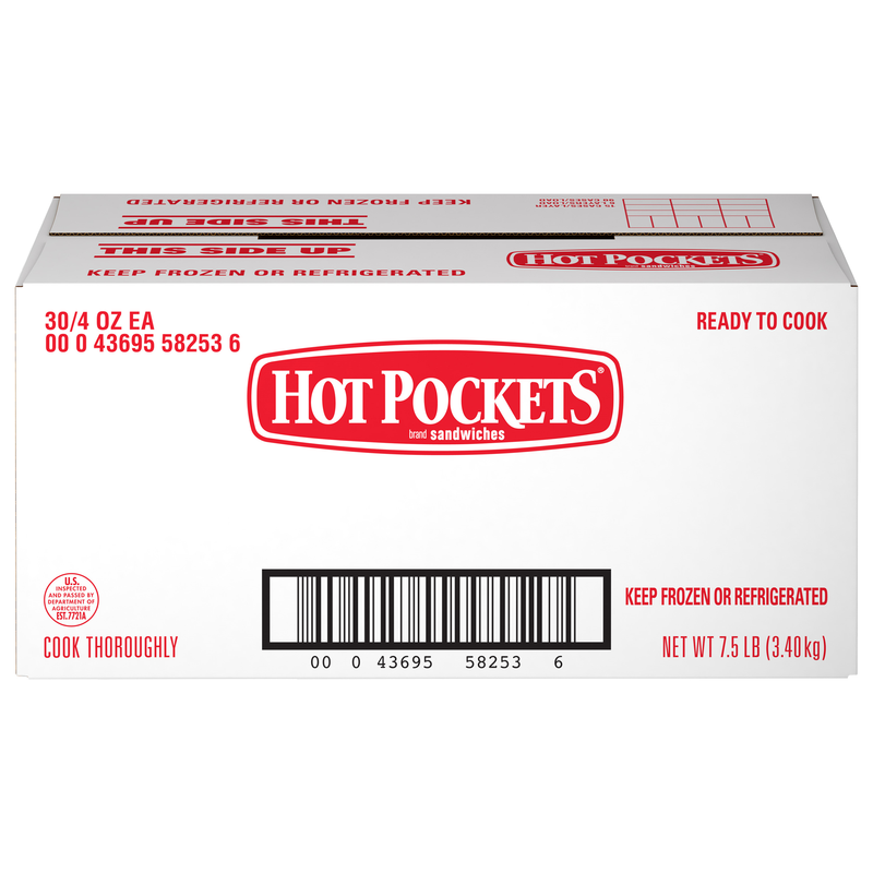 Hot Pockets Cheeseburger 4 Ounce Size - 30 Per Case.