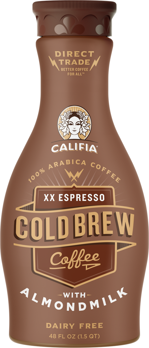 Califia Farms Espresso Cold Brew Coffee With Almond Milk 48 Fluid Ounce - 6 Per Case.