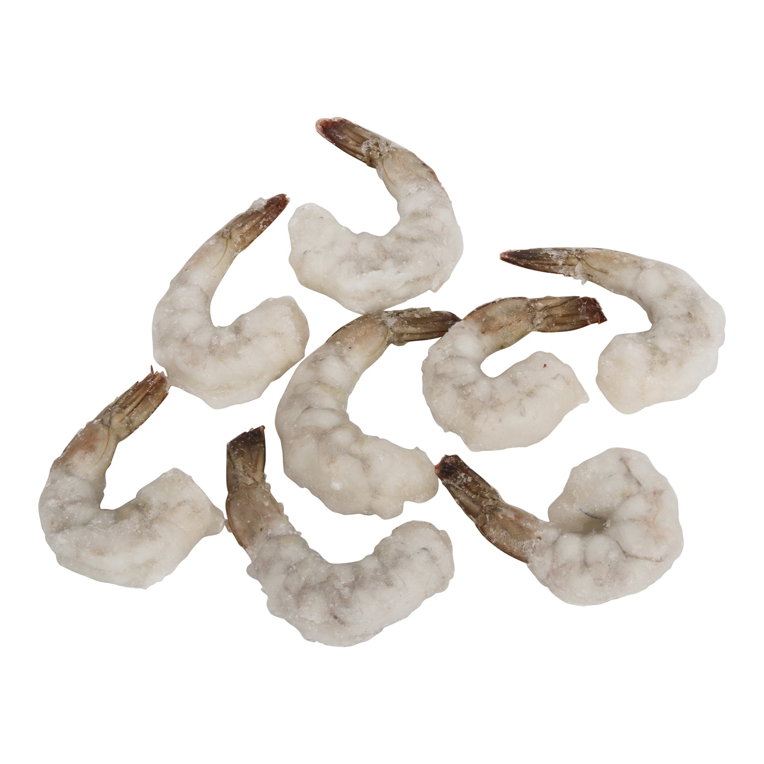Raw IQF White Shrimp P&d Tail On 2 Pound Each - 5 Per Case.