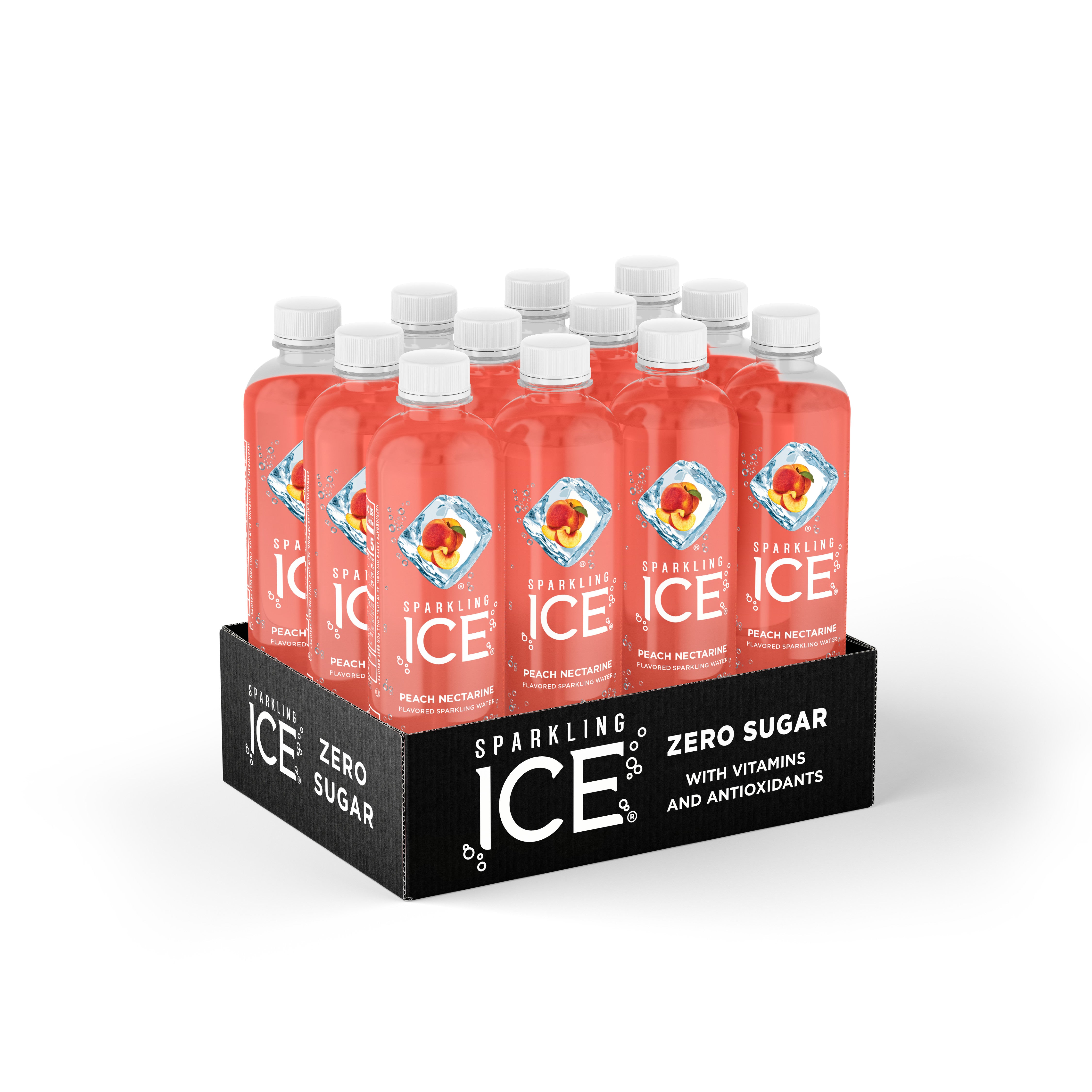 Sparkling Ice Peach Nectarine With Antioxidants And Vitamins Zero Sugar Bottle 17 Fluid Ounce - 12 Per Case.