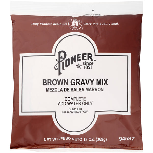 Pioneer Brown Gravy Mix 13 Ounce Size - 6 Per Case.