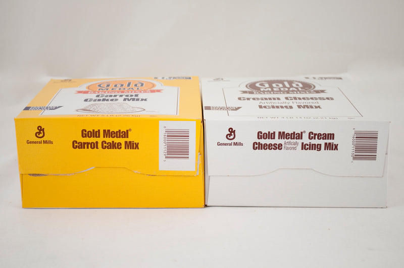 Gold Medal™ Cake Mix Carrot Cake & Icing Mix Cream Cheese 4.96 Pound Each - 6 Per Case.