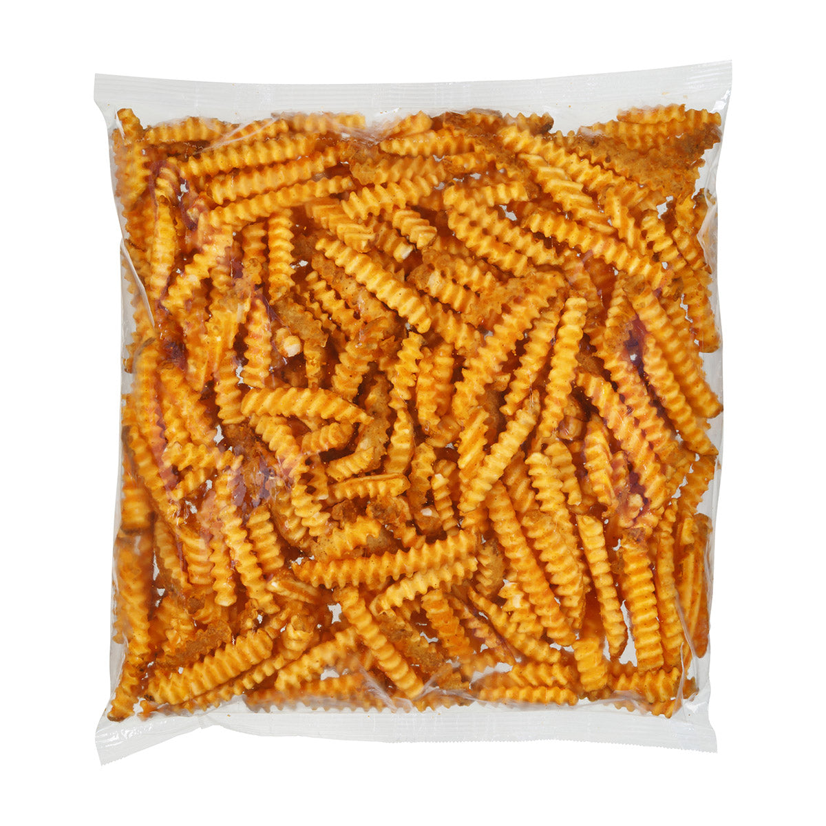 Simplot Seasonedcrisp Delivery 2" Savory Battered Deep V8 Crinkle Cut Fries Skin On 5 Pound Each - 6 Per Case.