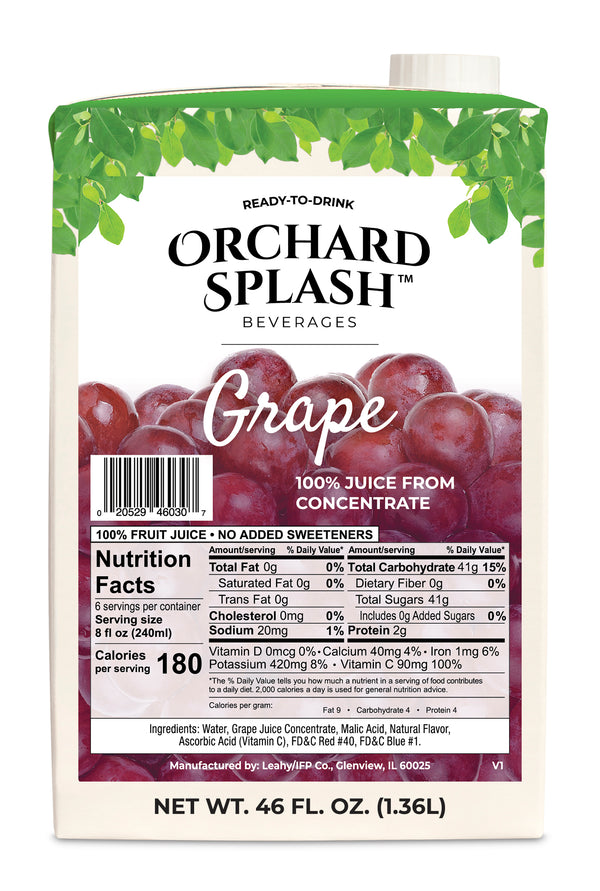 Rtd Grape Juice 46 Ounce Size - 12 Per Case.