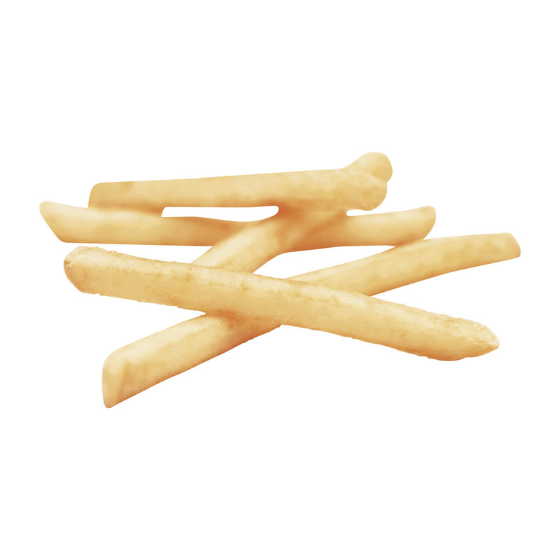 Simplot Conquest 8" Clear Coated Straight Cut Fries 5 Pound Each - 6 Per Case.