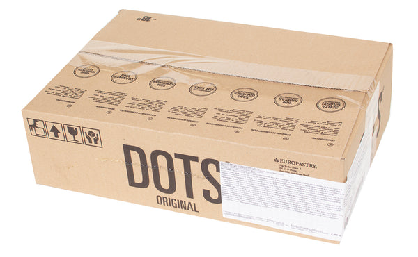 Dots Original Cocoa & Hazelnut Donut Dots 3.53 Ounce Size - 24 Per Case.