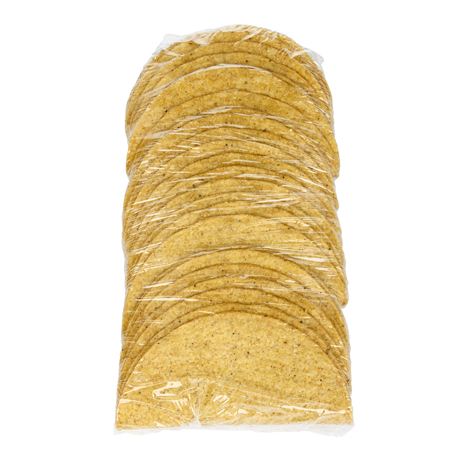 Mission 6" Large Yellow Taco Shells 25 Count Packs - 8 Per Case.