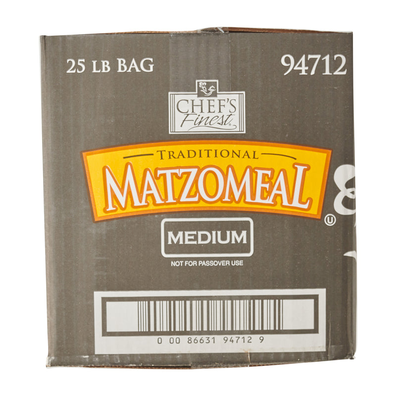 Chef's Finest Medium Matzoh Meal 25 Pound Each - 1 Per Case.