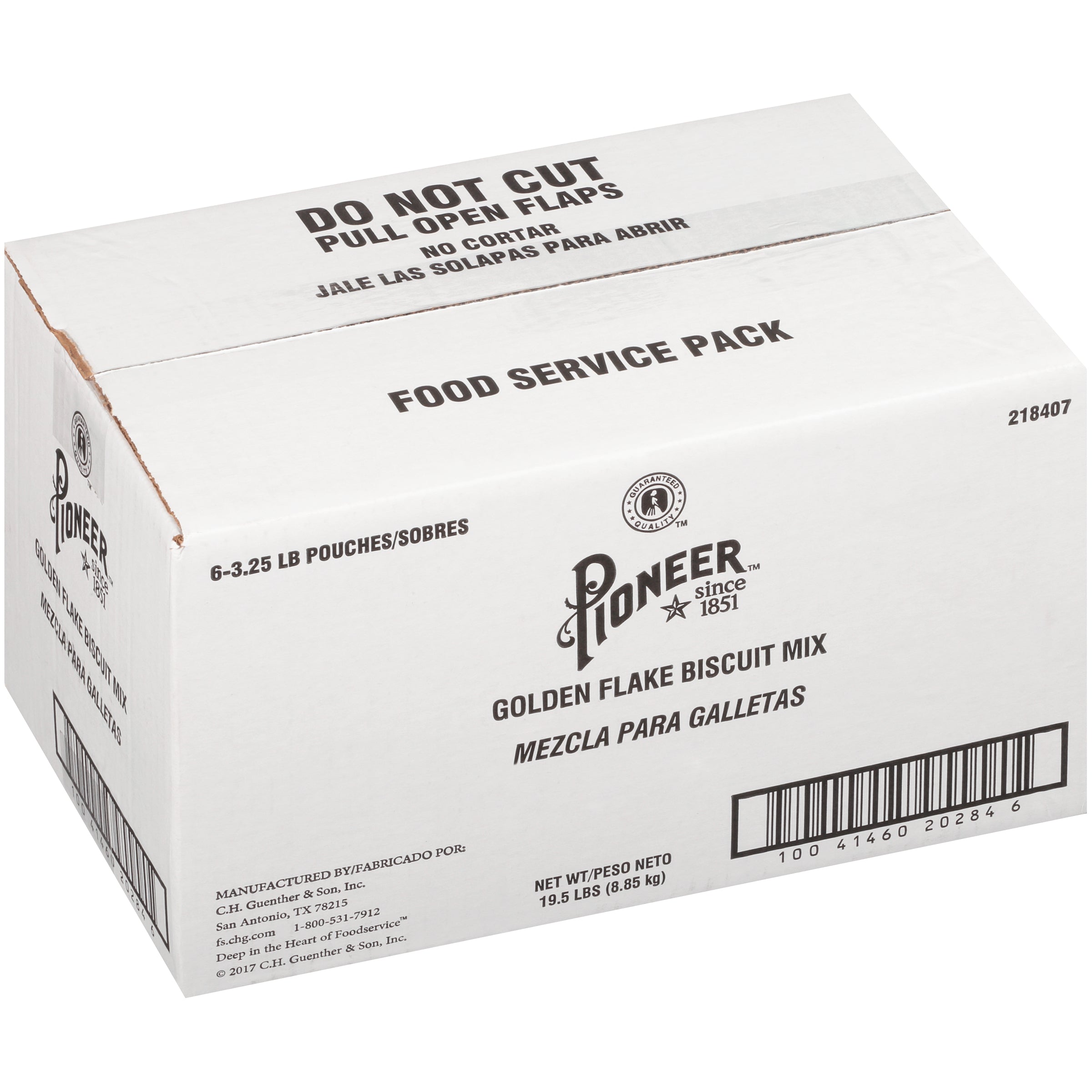 Pioneer® Golden Flake Biscuit Mix 3.25 Pound Each - 6 Per Case.