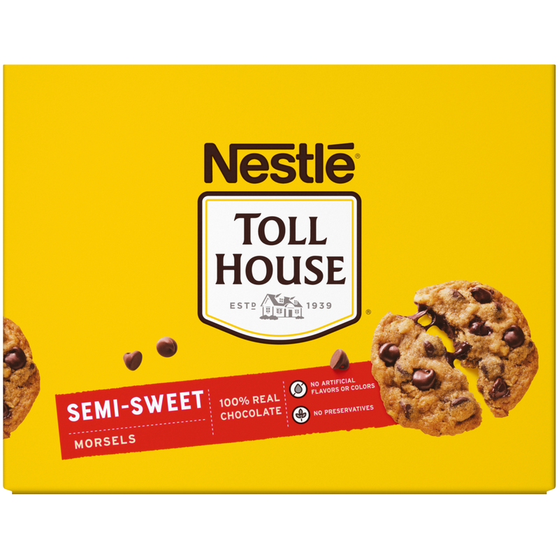 Nestle Toll House Semi Sweet Morsels Bags 12 Ounce Size - 24 Per Case.