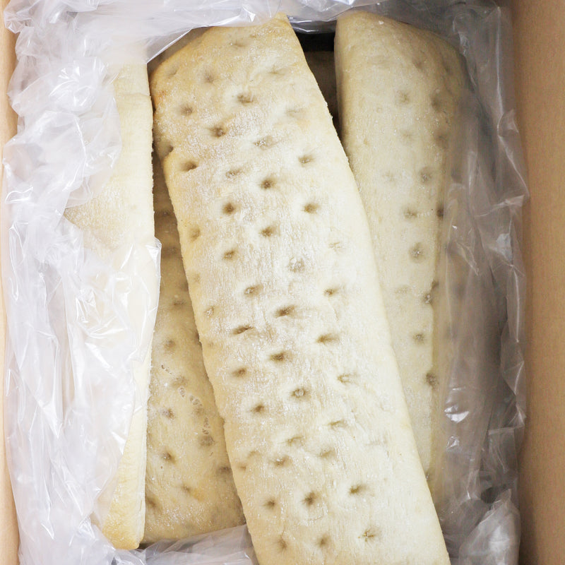 Vie De France Focaccia Quarter Sheet Parbaked Bread 15.2 Ounce Size - 14 Per Case.