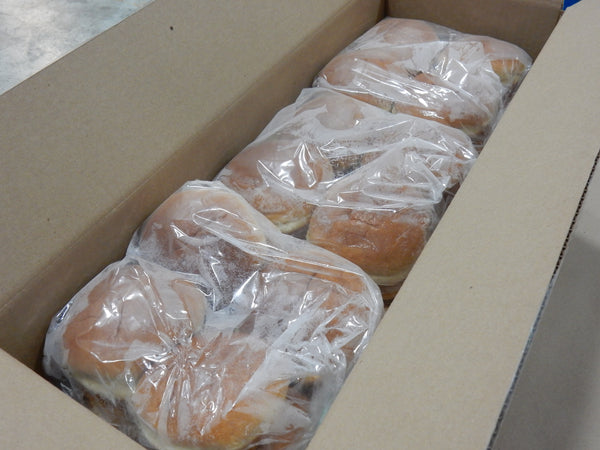 5" Brioche Hamburger Bun Packs 3.5 Ounce Size - 48 Per Case.