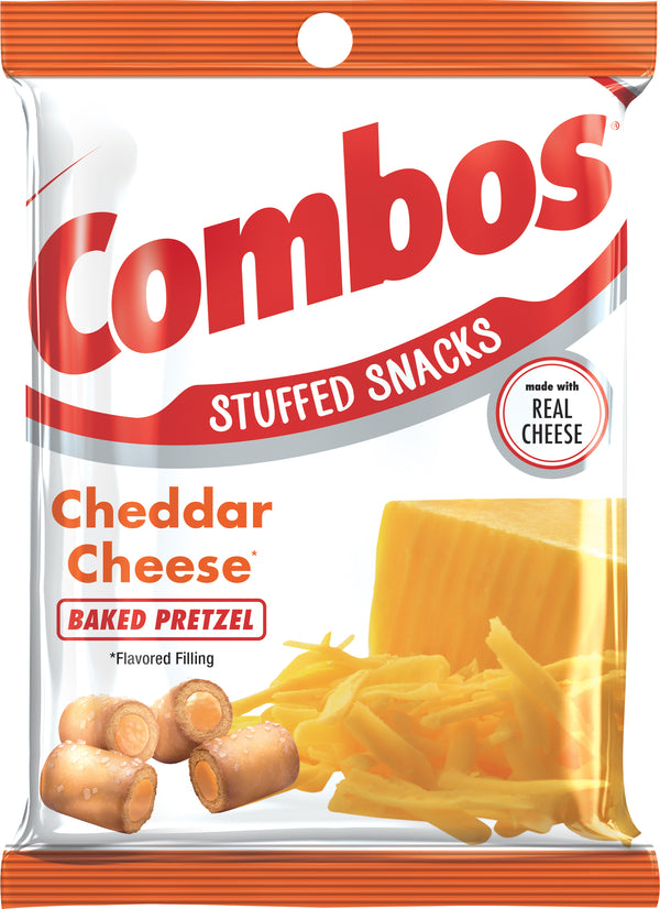Combos Cheddar Cheese Pretzel 1 Count Packs - 12 Per Case.