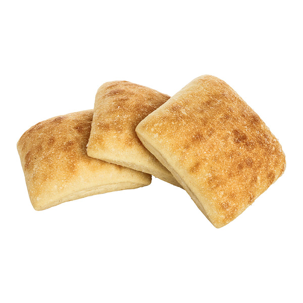 Bread Roll Ciabatta Unsliced Parbaked Frozenbulk Bag 3.46 Ounce Size - 60 Per Case.