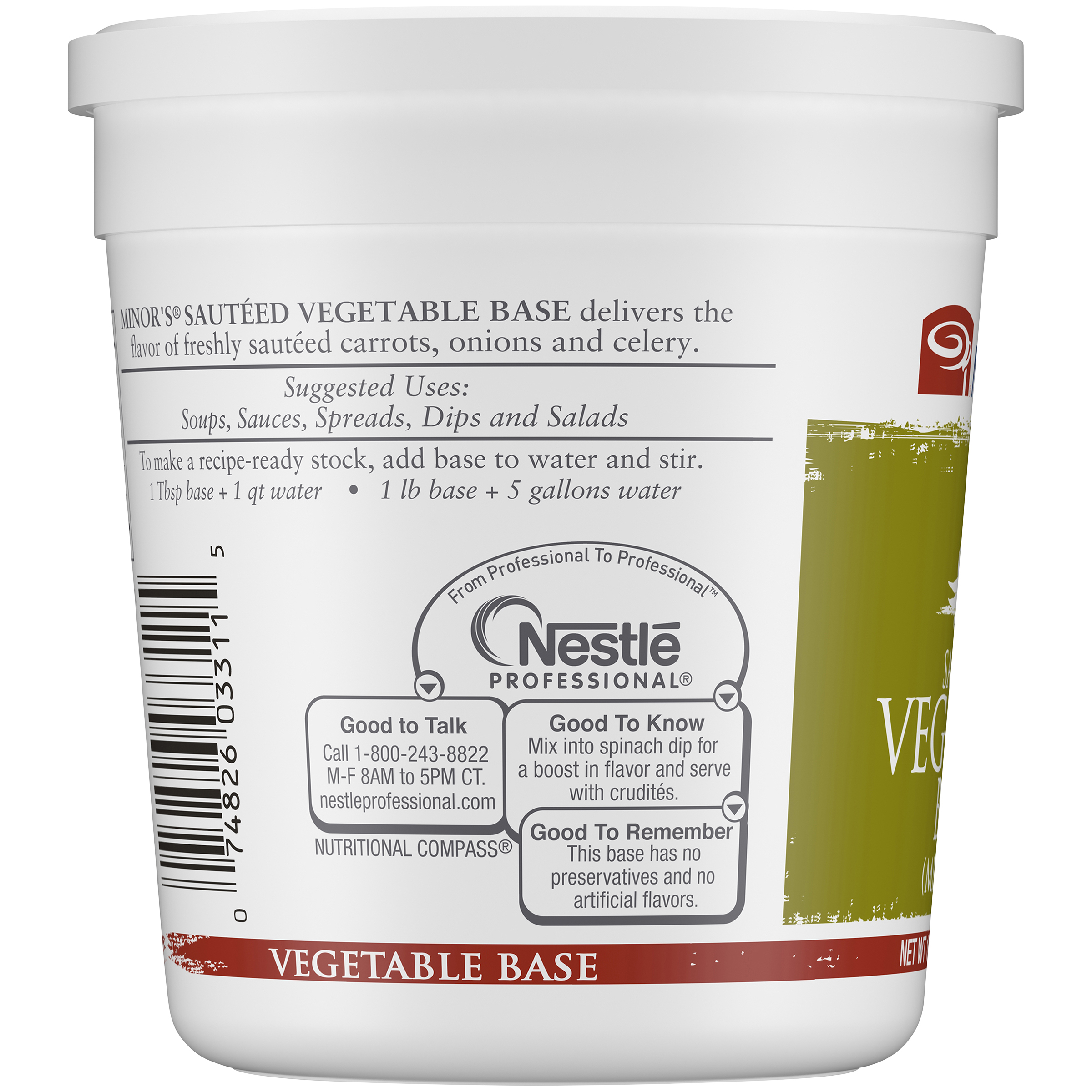 Minor's Sauteed Vegetable Base (mirepoix) (noadded Msg) Gluten Free 1 Pound Each - 6 Per Case.