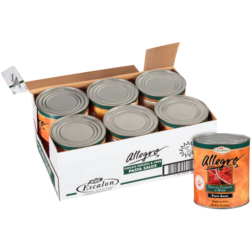 Allegro Tuscan Tomato and Herb Pasta Sauce 105 Ounce Can 6 Per Case