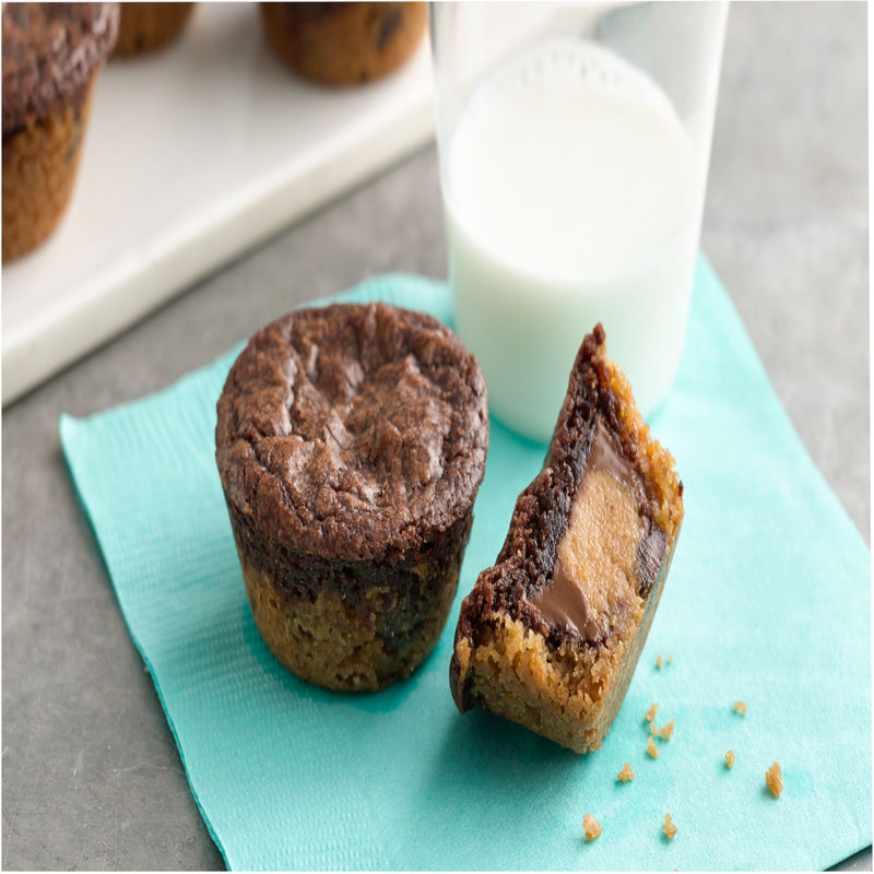 Pillsbury™ Frozen Cookie Dough Puck Special Recipe Brownie 21.6 Pound Each - 1 Per Case.