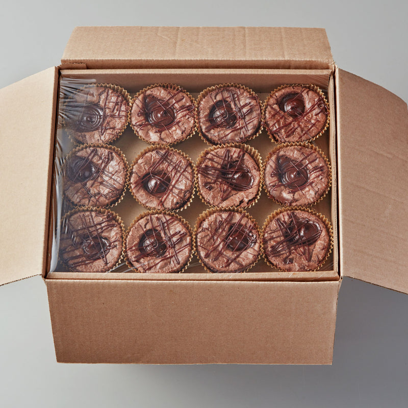 Pillsbury™ Thaw And Serve Molten Chocolateganache Drizzled Brownies 2.5 Ounce Size - 60 Per Case.
