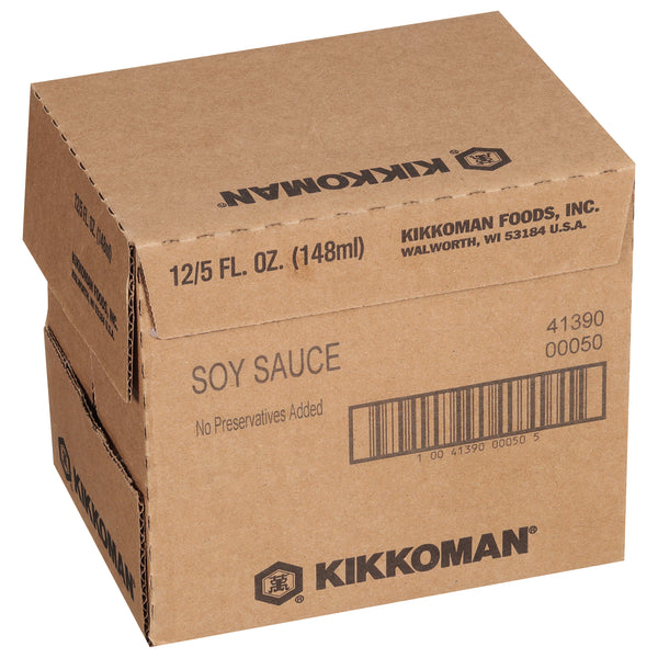 Kikkoman Soy Sauce 5 Ounce Size - 12 Per Case.