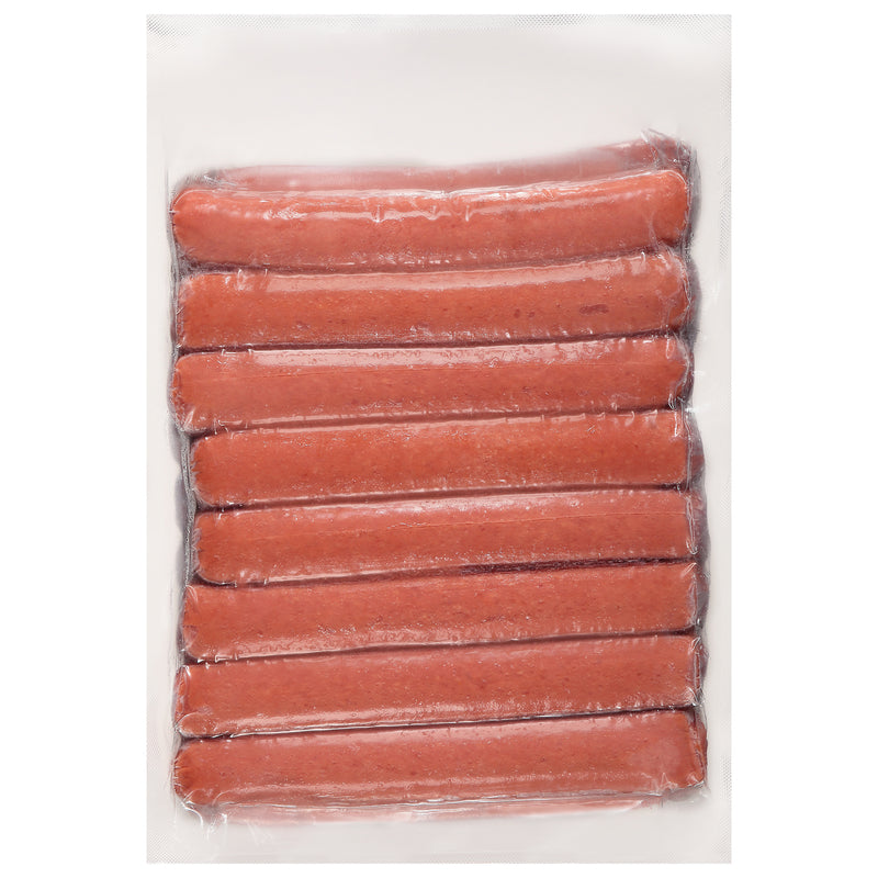 All Beef Gourmet Frank Jumbo Roller Grill Ready 7" 5 Pound Each - 2 Per Case.