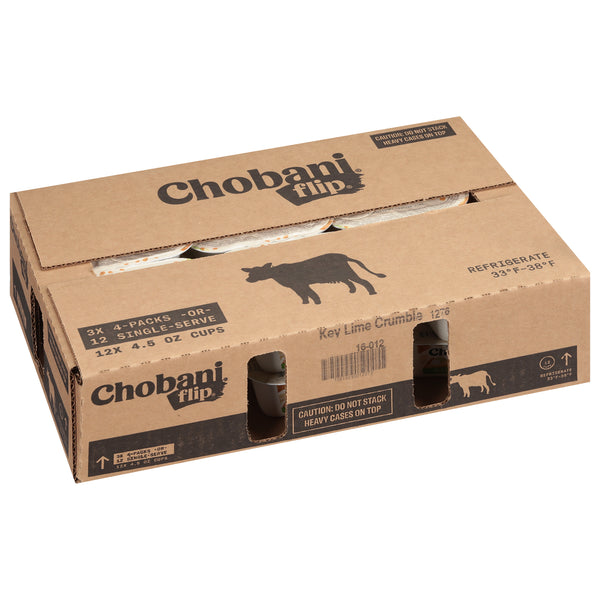 Chobani® Flip® Low Fat Greek Yogurt Key Lime Crumble® 4.5 Ounce Size - 12 Per Case.