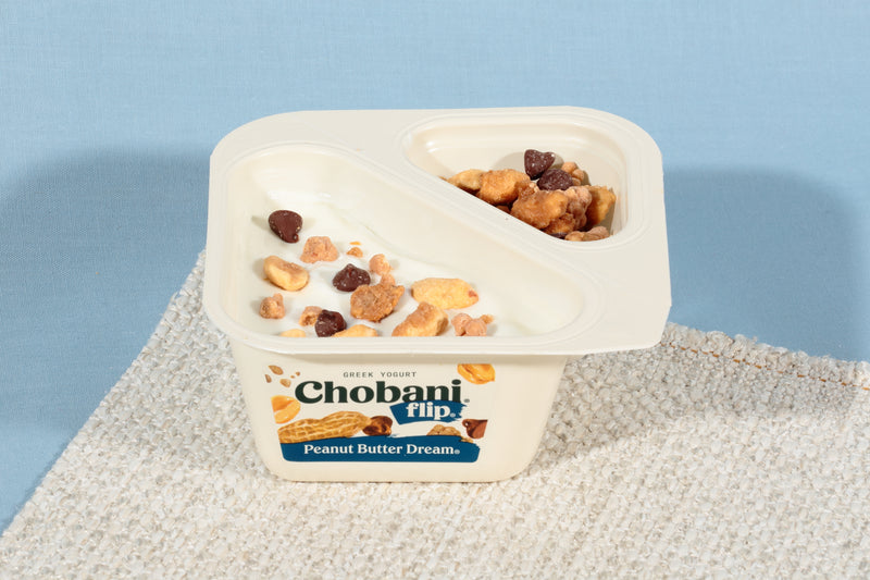 Chobani® Flip® Low Fat Greek Yogurt Peanut Butter Dream® 4.5 Ounce Size - 12 Per Case.