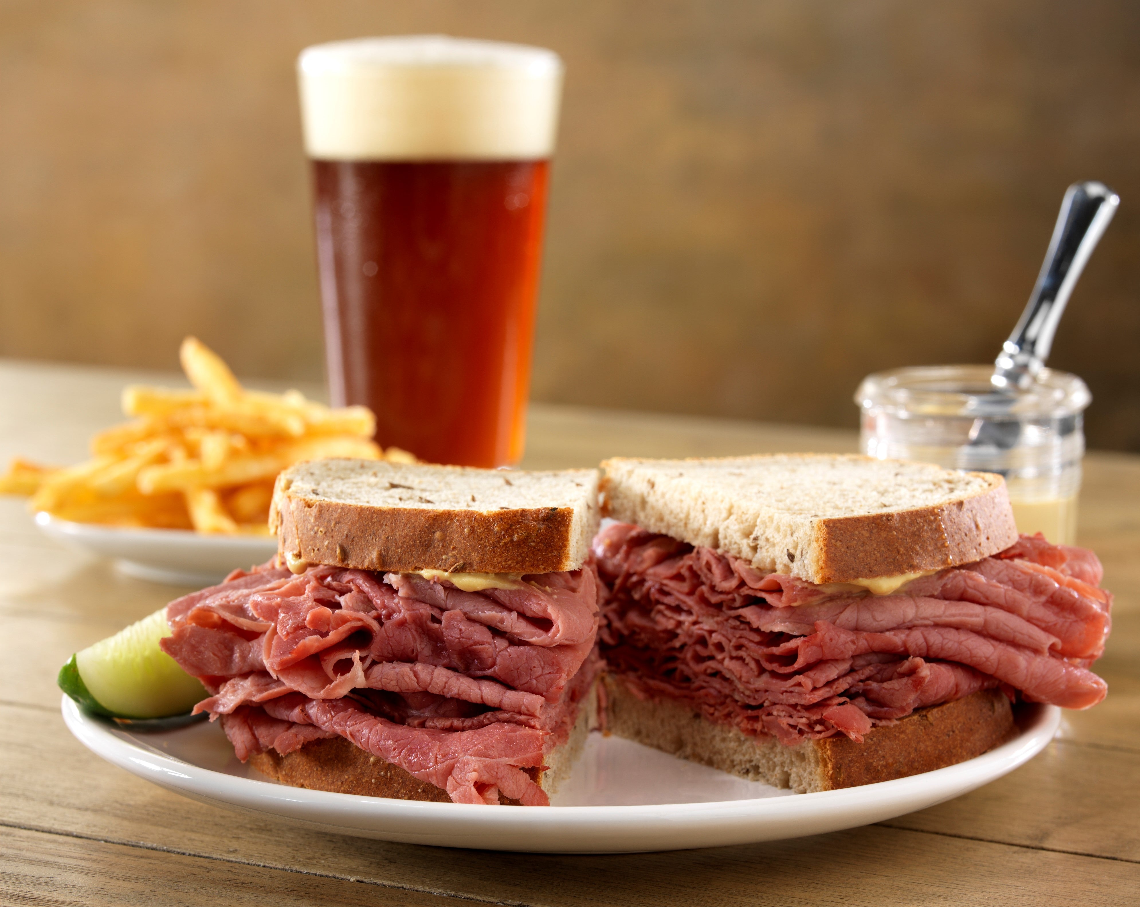 Sliced Corned Beef 2.5 Pound Each - 12 Per Case.