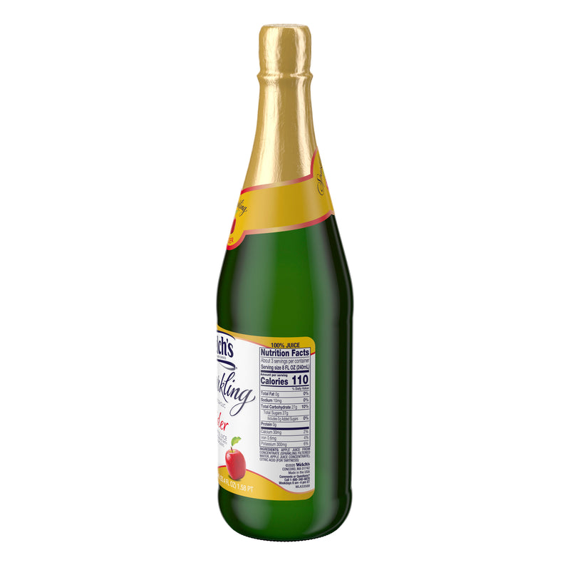 Welch's Sparkling Juice Cider 25.4 Fluid Ounce - 12 Per Case.