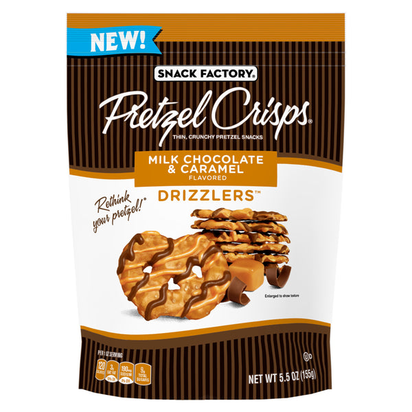 Drizzlers Milk Chocolate Caramel 5.5 Ounce Size - 12 Per Case.