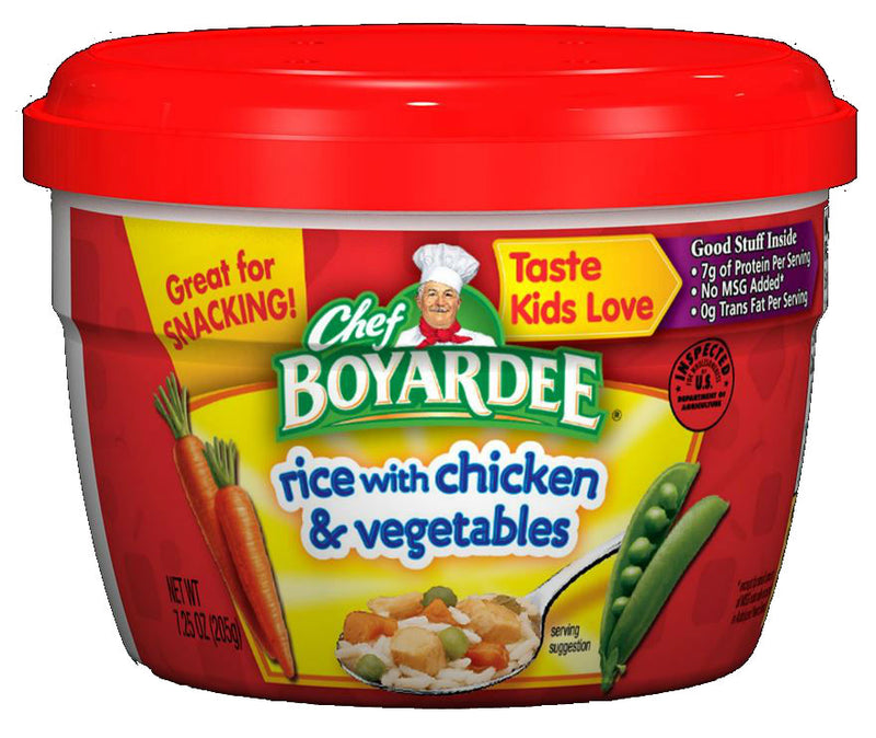 Chef Boyardee Rice With Chicken & Vegetables 7.25 Ounce Size - 12 Per Case.