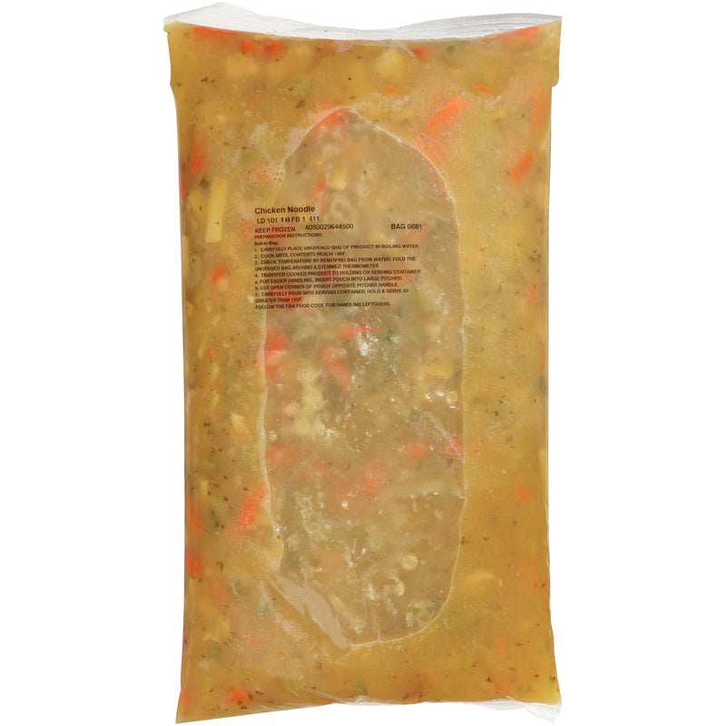 Chef Francisco Frozen Soup, Chicken Noodle - 4 pack, 8 lb bags