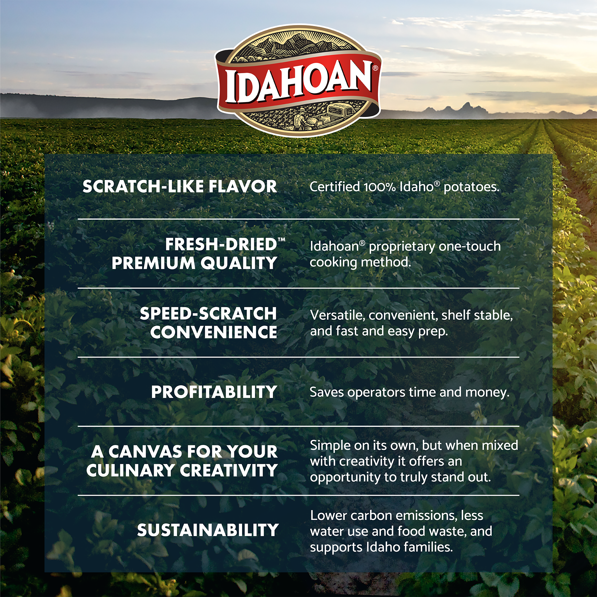 Idahoan Foods Real Mashed Potatoes Bulk 1-39 Pound Gluten Free; Kosher; Non-gmo 1-39 Pound