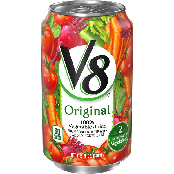 V8 Juice Vegetable Channel Retail 11.5 Fluid Ounce - 24 Per Case.