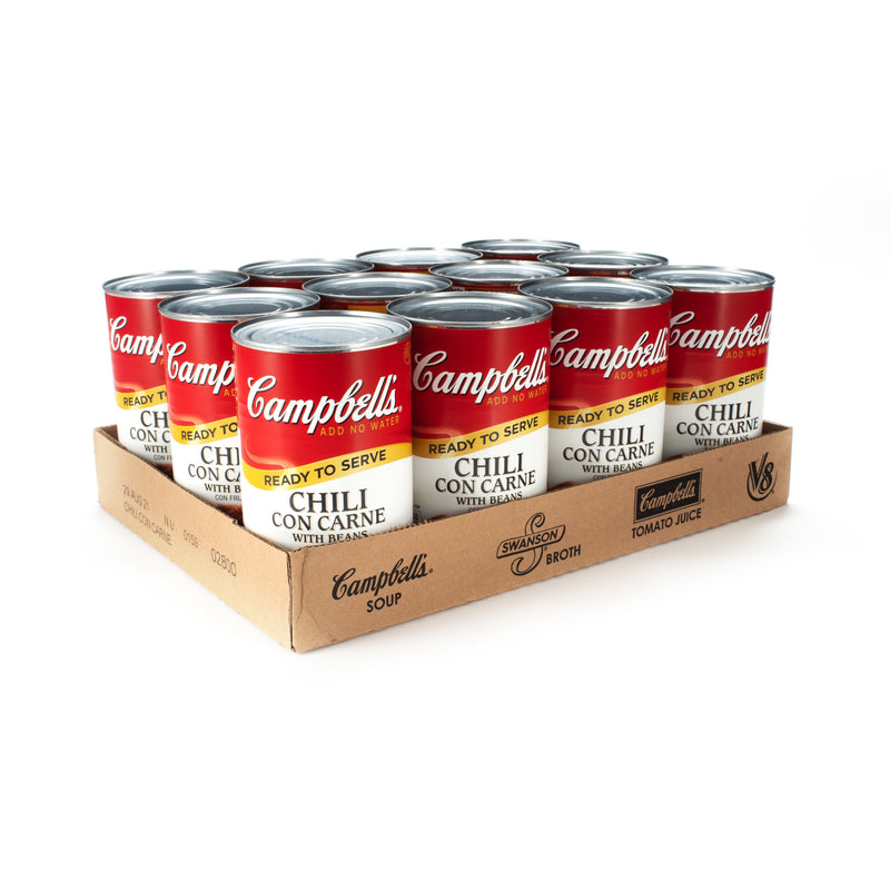 Campbell's Chili Food Service Wcarne 50 Ounce Size - 12 Per Case.