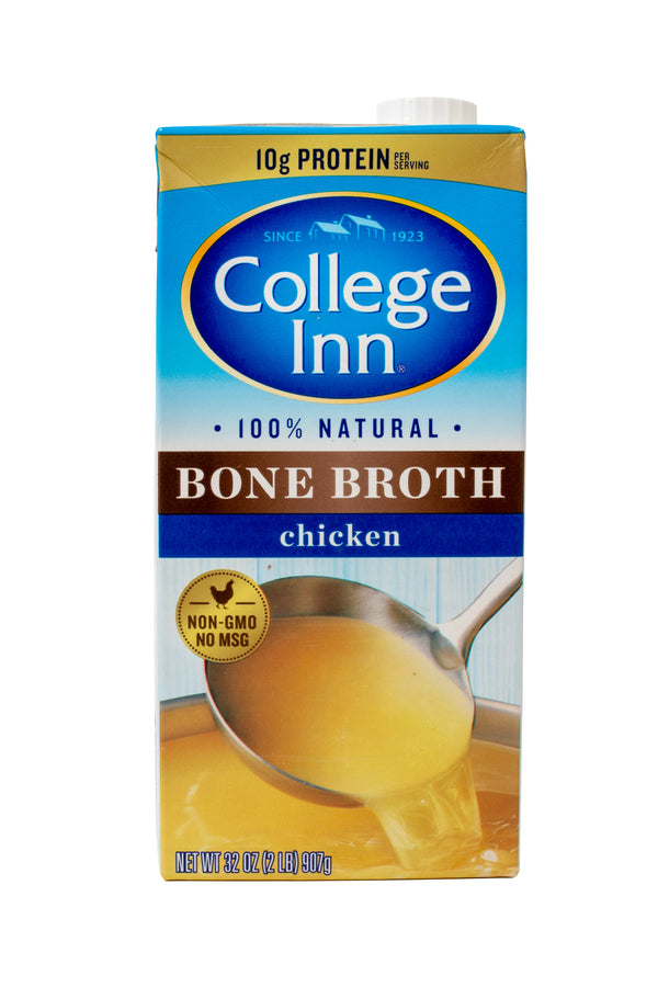 College Inn® Chicken Bone Broth Carton 32 Ounce Size - 12 Per Case.